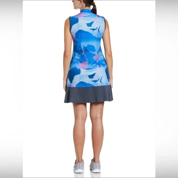 Callaway Women’s Abstract Gradient Print Golf Dress Blue Sea Star NWT Size Med - Picture 2 of 9